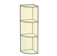 Шкаф настенный угловой открытый Злата ЗТ-3928 (-01) фото Шкаф настенный угловой открытый Злата ЗТ-3928 (-01). Фото №1