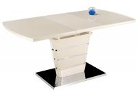 Стол стеклянный Space 120 бежевый