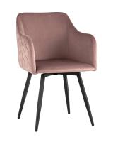 Стул Ника вращающийся велюр пыльно-розовый фото Стул Ника вращающийся велюр пыльно-розовый. Фото №1