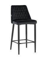 Стул полубарный Диего велюр черный Стул полубарный Диего велюр черный