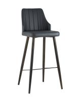 Стул барный Коналл экокожа антрацит Стул барный Коналл экокожа антрацит