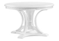 Стол деревянный Нозеан белый / серебро фото Стол деревянный Нозеан белый / серебро. Фото №1