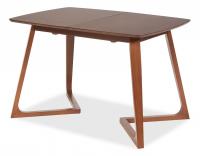 Стол раскладной VAKU (Ваку) основание бук, столешница мдф, 80x120+40x75см, Коричневый