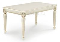 Стол деревянный Шанталь слоновая кость / золото