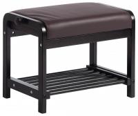 Обувница AX-1021 дерево береза/экокожа, 35х53х45 см, дерево: венге #9, экокожа темно-коричневая фото Обувница AX-1021 дерево береза/экокожа, 35х53х45 см, дерево: венге #9, экокожа темно-коричневая. Фото №1