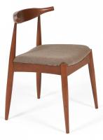 Стул мягкое сидение BULL каркас бук, сиденье ткань, 54,5*54*75см, Коричневый  (поставляется по 2 шт). Фото №1