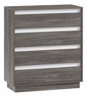 Комод Virginia НМ 011.02, Белый Скандинавский/Ясень Анкор темный фото Комод Virginia НМ 011.02, Белый Скандинавский/Ясень Анкор темный. Фото №1