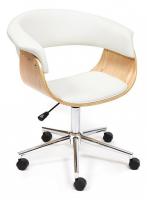 Кресло VIMTA  натуральный, кож/зам белый