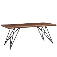 Стол T-1078 орех/матовый черный Стол T-1078 орех/матовый черный