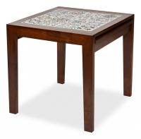 CT 3030 Kasablanca стол раскладной с плиткой дерево гевея/плитка, 73,5*73,5*75+73,5см , Тёмный Дуб, рисунок - марокко фото CT 3030 Kasablanca стол раскладной с плиткой дерево гевея/плитка, 73,5*73,5*75+73,5см , Тёмный Дуб, рисунок - марокко. Фото №1