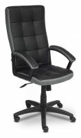 Компьютерное кресло TRENDY кож/зам/ткань, черный/серый, 36-6/12