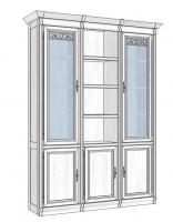 Шкаф книжный модульный Оскар вар.1 фото Шкаф книжный модульный Оскар вар.1