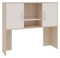 Лайт-2 Надстройка Стола компьютерного 1200 дуб сонома/белый