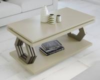 Журнальный стол NORA 2058 Capuccino/Platino фото Журнальный стол NORA 2058 Capuccino/Platino. Фото №1