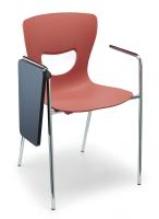 Стул PLUTO-4 c подлокотниками хром + столик TLT фото Стул PLUTO-4 c подлокотниками хром + столик TLT