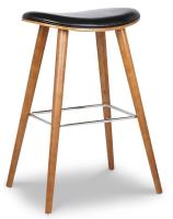 Стул полубарный JY1730-65 черный/орех