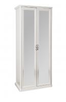 Шкаф Мишель 2-ств с зеркалом белый матовый