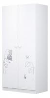 Шкаф платяной Polini kids French 1230 Amis, белый фото Шкаф платяной Polini kids French 1230 Amis, белый. Фото №1
