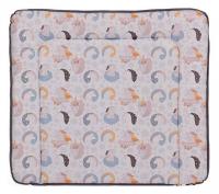Матрас пеленальный Polini kids Волшебный Единорог, серый. Фото №1