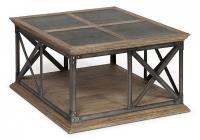 Столик журнальный Secret De Maison KINGSLEY (mod. TAB OTH 16-10) красное дерево/металл, 80х80х45см, античный дуб