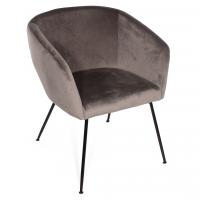 Стул Тулуза серый бархат (сиденье размер XXL) фото Стул Тулуза серый бархат (сиденье размер XXL)