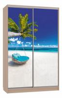 Рио 7-600 77 (полки справа) дуб млечный фото Рио 7-600 77 (полки справа) дуб млечный