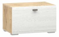 Тумба Snow wood НМ 011.86-02, Белое дерево, Дуб Бунратти. Фото №1