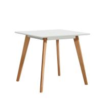 Стол M-407/80 белый матовый/бук Стол M-407/80 белый матовый/бук