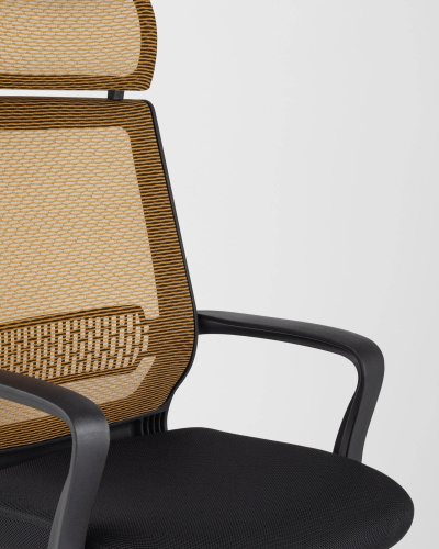 Кресло офисное TopChairs Style оранжевое. Фото №10