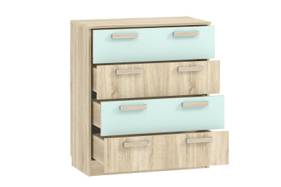 Акварель НМ 013.71-01 М Комод Кэнди/Дуб сонома, Дуб Сонома фото Акварель НМ 013.71-01 М Комод Кэнди/Дуб сонома, Дуб Сонома. Фото №2