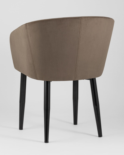 Кресло Ральф велюр коричневый. Фото №7