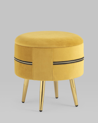 Пуф Тильда велюр охра. Фото №4