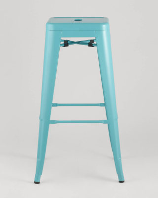 Стул барный TOLIX голубой матовый. Фото
