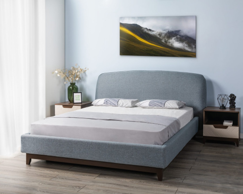 Кровать с ортопедическим основанием и ящиком Сканди Лайт 1.6 Грей фото Кровать с ортопедическим основанием и ящиком Сканди Лайт 1.6 Грей. Фото №10