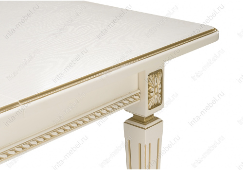 Стол деревянный Шанталь слоновая кость / золото. Фото №8