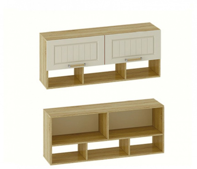 Полка комбинированная Маркиза,древесина коричневая светлая дуб. Фото