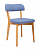 Стул Франк Блю-Лазур/Натур. Бук