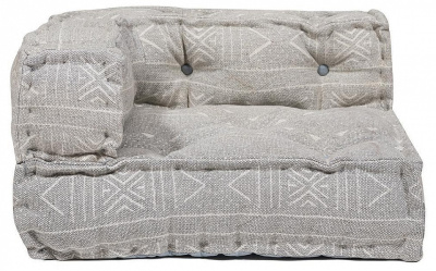 Модуль мягкий угловой  Secret De Maison SICILIA (mod. 10088) cotton Kilim, 80х80х43см, серый фото Модуль мягкий угловой  Secret De Maison SICILIA (mod. 10088) cotton Kilim, 80х80х43см, серый. Фото №2