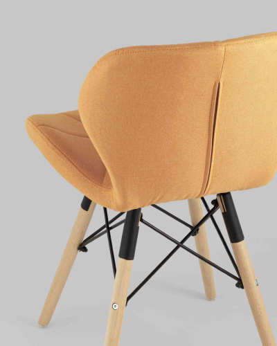 Стул Бон рогожка оранжевый. Фото №8