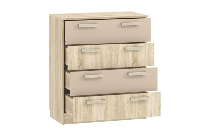 Акварель НМ 013.71-01 М Комод Капучино/Дуб сонома, Дуб Сонома. Фото №2