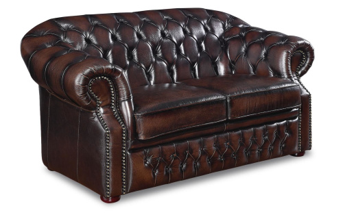 Диван B-128 лавсит (2-х местный) коричневый. Фото №4