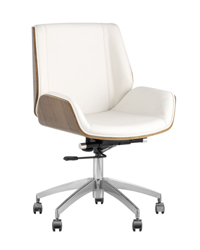 Кресло офисное TopChairs Crown бежевое фото Кресло офисное TopChairs Crown бежевое. Фото №2