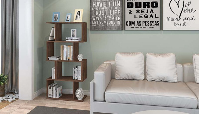 Стеллаж Polini Home Smart, коричневый. Фото