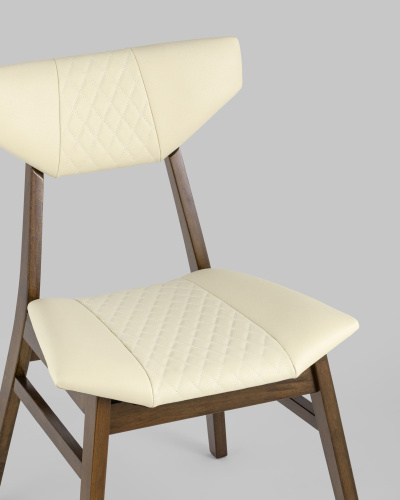 Стул обеденный TOR кремовый ПУ 4 шт.. Фото №9