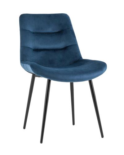 Стул Остин велюр пыльно-синий. Фото №1