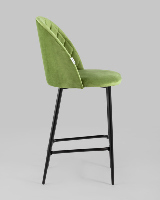 Стул полубарный Марсель велюр травяной фото Стул полубарный Марсель велюр травяной. Фото