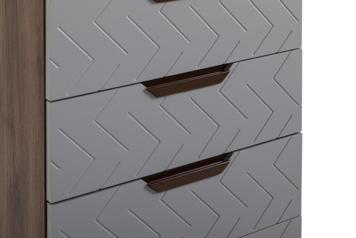 Комод с 5 ящиками Сканди Грей. Фото №5
