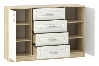 (Сильва) НМ 040.35 Тумба Оливия / дуб сонома / белый фото (Сильва) НМ 040.35 Тумба Оливия / дуб сонома / белый. Фото №2