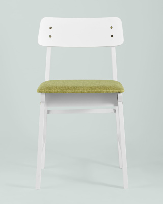 Стул ODEN WHITE оливковый 2 шт.. Фото