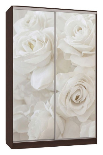 Шкаф-купе Гранд 7-600 розы (полки слева) венге. Фото №1